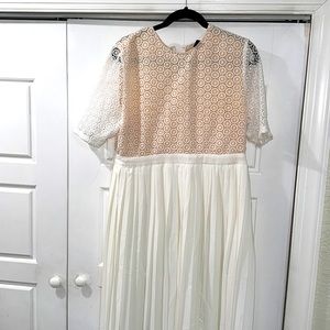 Shein maxi pleated dress